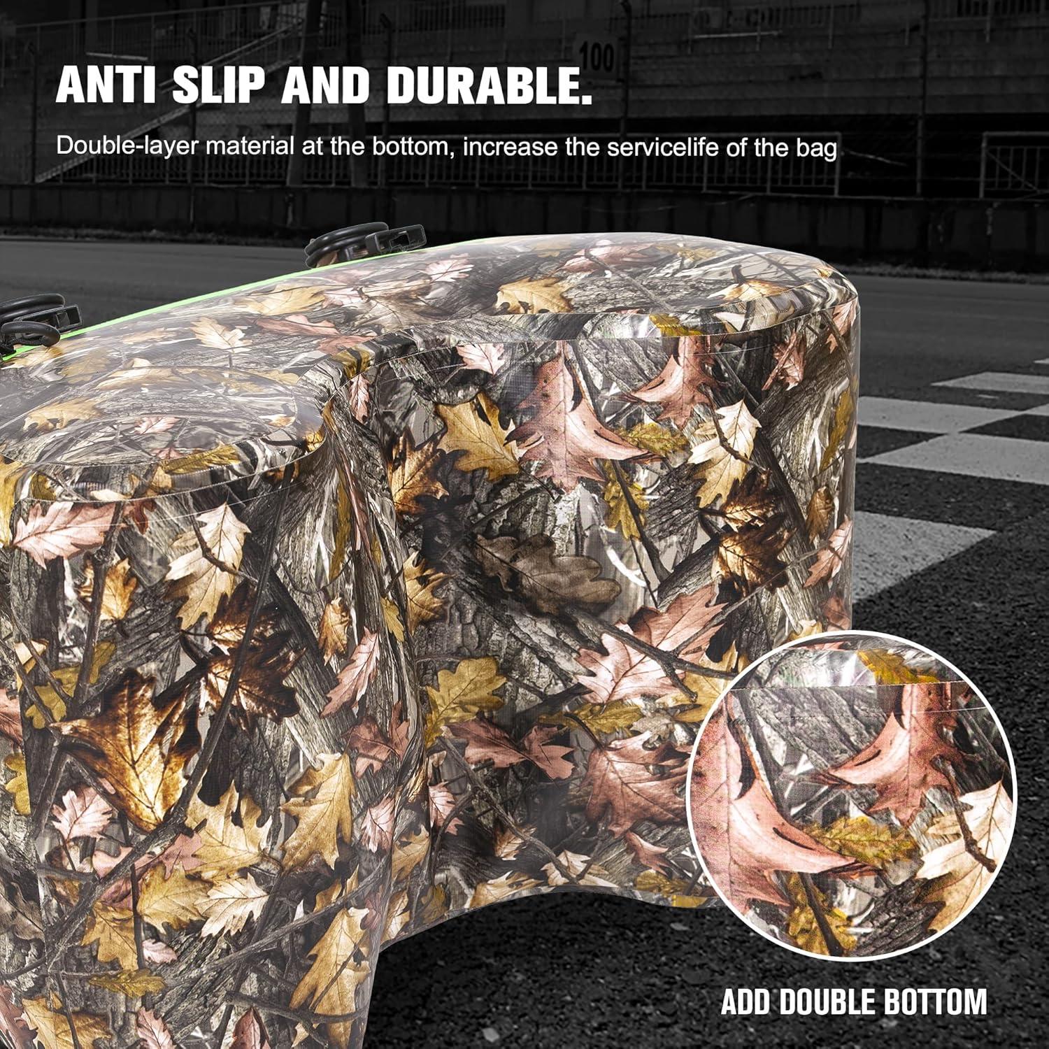 imageWILD HEART Dry Motorcycle Tail bag 70L50L With Rope Straps and Inner Pocket Waterproof PVC 500D for TravelMotorcycle and so onAutumn leaves