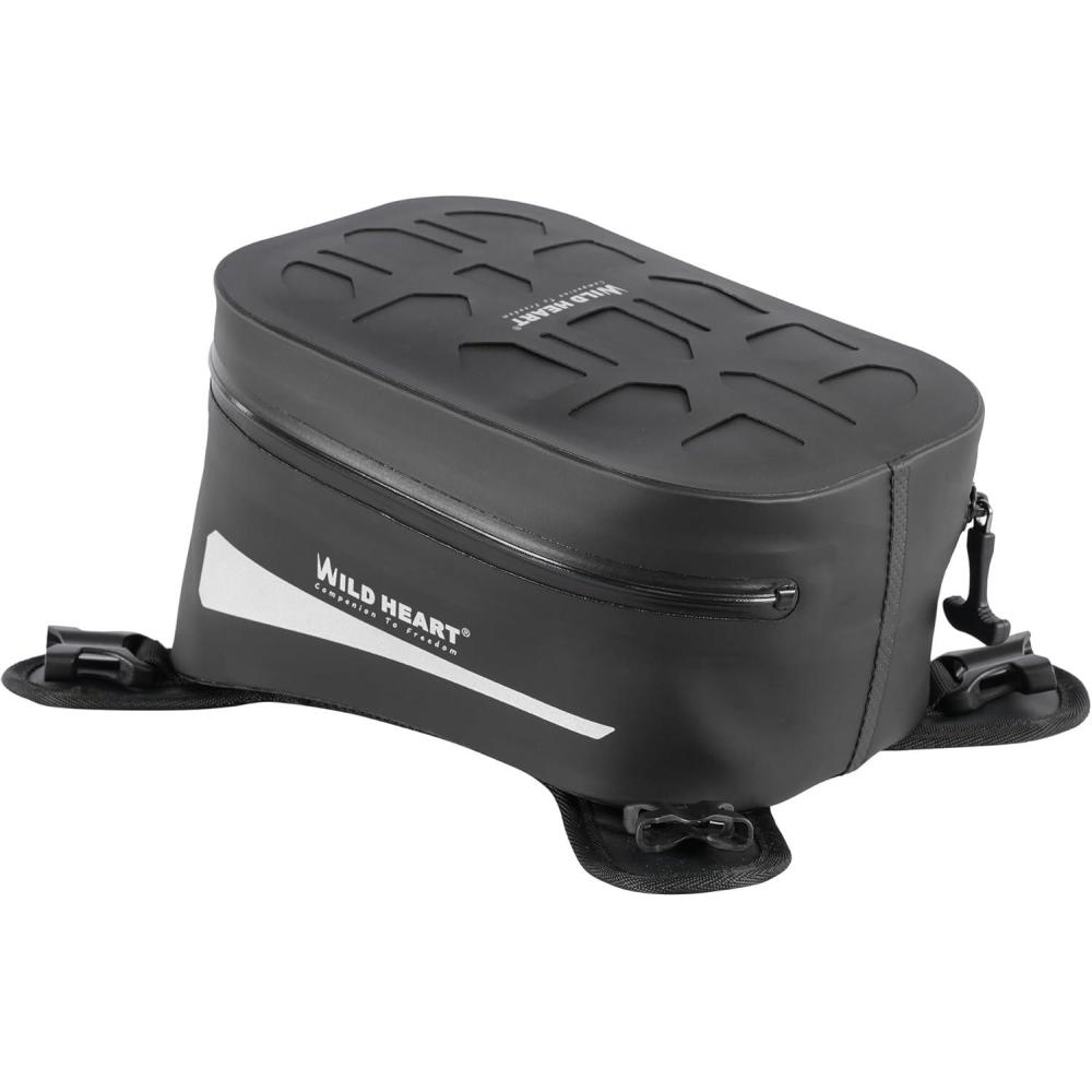 imageWILD HEART Motorcycle Tank Bag is Compatible with Most Motorcycle Outdoor Riding Accessories Clear BlackBlack