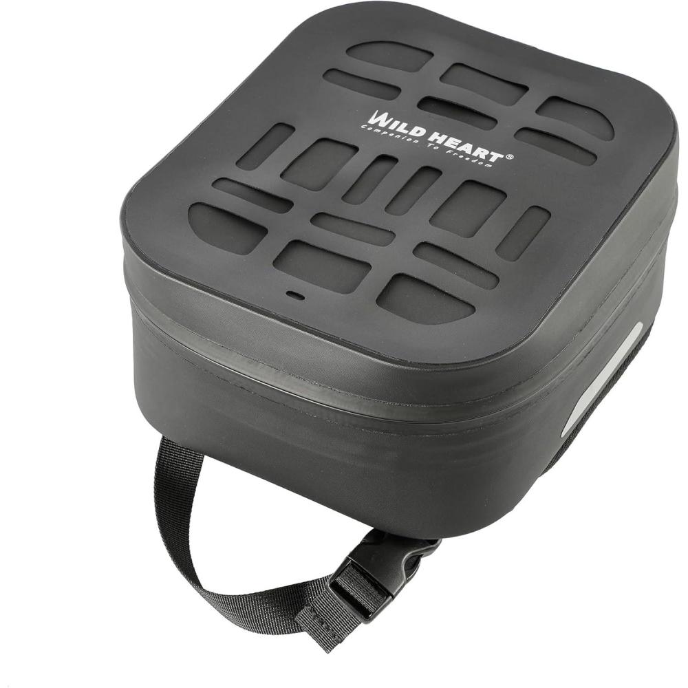 imageWILD HEART Multifunctional Hanging Bag Motorcycle Waterproof Quick Release Fuel Tank Bag Outdoor First Aid Pouch Hollow YellowHollow Black