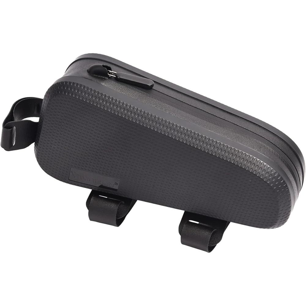 imageWild Hert Bike Top Tube Bag Bicycle Front Frame Bag Waterproof Bike Pouch Pack Bike Phone Bag Cycling Accessories Pouch for Mountain Road BikeBlack