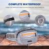 WILD HEART Airtight Waterproof Waist Bag Luya Bag 3D Dimension Shape Case 3.6L TPU Material for Outdoor Kayaking, Rafting, Boating, Swimming, Camping, Hiking, Beach, Fishing (Grey)(Grey)