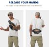 WILD HEART Airtight Waterproof Waist Bag Luya Bag 3D Dimension Shape Case 3.6L TPU Material for Outdoor Kayaking, Rafting, Boating, Swimming, Camping, Hiking, Beach, Fishing (Grey)(Army Green)