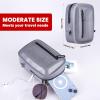 WILD HEART Airtight and Waterproof Small Bag for Medicines/Phone/purse bag- Hang on Waist (Grey)(Grey)
