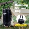 WILD HEART Camping Shower 22L/ 12L Portable Shower for Camping with Pressure Foot Pump and Hose – Solar Shower Bag Backpack for Camping, Road Trip & Outdoor Use(12 Black)