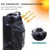 WILD HEART Camping Shower 22L/ 12L Portable Shower for Camping with Pressure Foot Pump and Hose – Solar Shower Bag Backpack for Camping, Road Trip & Outdoor Use(12 Black)