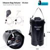 WILD HEART Camping Shower 22L/ 12L Portable Shower for Camping with Pressure Foot Pump and Hose – Solar Shower Bag Backpack for Camping, Road Trip & Outdoor Use(12 Black)