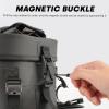 WILD HEART Compeletely Waterproof Motorcycle tank Bag Universal Motorcycle Bag Large Capacity 8l For Motorbike Riding (Black)(Transparent cover Black)