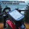 WILD HEART Compeletely Waterproof Motorcycle tank Bag Universal Motorcycle Bag Large Capacity 8l For Motorbike Riding (Black)(Transparent cover Black)