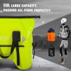 WILD HEART Dry Motorcycle Tail bag 70L/50L With Rope Straps and Inner Pocket Waterproof PVC 500D for Travel,Motorcycle and so on(50L fluorescent green)