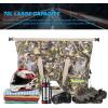 WILD HEART Dry Motorcycle Tail bag 70L/50L With Rope Straps and Inner Pocket Waterproof PVC 500D for Travel,Motorcycle and so on(70L leaves)