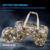 WILD HEART Dry Motorcycle Tail bag 70L/50L With Rope Straps and Inner Pocket Waterproof PVC 500D for Travel,Motorcycle and so on(70L leaves)