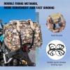 WILD HEART Dry Motorcycle Tail bag 70L/50L With Rope Straps and Inner Pocket Waterproof PVC 500D for Travel,Motorcycle and so on(Autumn leaves)