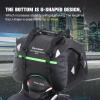 WILD HEART Dry Motorcycle Tail bag 70L/50L With Rope Straps and Inner Pocket Waterproof PVC 500D for Travel,Motorcycle and so on(Black TPU)