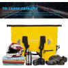 WILD HEART Dry Motorcycle Tail bag 70L/50L With Rope Straps and Inner Pocket Waterproof PVC 500D for Travel,Motorcycle and so on(yellow)