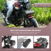 WILD HEART Motorcycle Handlebar Bag Motorcycle Small Bag Side Bag Waterproof with Shoulder Strap Compatible with Mini Bike Travel UTV/ATV (Black)(Black)