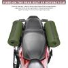 WILD HEART Motorcycle Handlebar Bag Motorcycle Small Bag Side Bag Waterproof with Shoulder Strap Compatible with Mini Bike Travel UTV/ATV (Black)(olive green)
