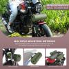 WILD HEART Motorcycle Handlebar Bag Motorcycle Small Bag Side Bag Waterproof with Shoulder Strap Compatible with Mini Bike Travel UTV/ATV (Black)(olive green)
