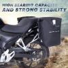 WILD HEART Motorcycle Pannier Bag Quick Detachable Waterproof TPU Hanging Motorcycle Bag riding Equipment Suitable for Motorcycles with Aluminum alloy side Frame (1 piece) (Black 25L-35L)(Black 22L-30L)