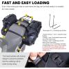 WILD HEART Motorcycle Side Saddlebags 36L (18L*2) Waterproof Pannier Bag Trunk Motorcycle Accessory(24L Black)