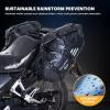 WILD HEART Motorcycle Side Saddlebags 36L (18L*2) Waterproof Pannier Bag Trunk Motorcycle Accessory(36L Black)
