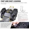 WILD HEART Motorcycle Side Saddlebags 36L (18L*2) Waterproof Pannier Bag Trunk Motorcycle Accessory(36L Black TPU)