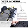 WILD HEART Motorcycle Side Saddlebags 36L (18L*2) Waterproof Pannier Bag Trunk Motorcycle Accessory(36L Grey)