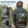 WILD HEART Motorcycle Tail Bag Hard Shell with Expandable Capacity 24L-34L Waterproof Wear-Resistant Hold Helmet Rear Seat Bag