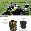 WILD HEART Motorcycle Tail Bag/Tank Bag Waterproof Multifunctional Rear Seat Luggage Saddle Bags For motorbike (Rope Black)(Hollow black yellow)