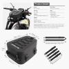 WILD HEART Motorcycle Tail Bag/Tank Bag Waterproof Multifunctional Rear Seat Luggage Saddle Bags For motorbike (Rope Black)(Rope Black)