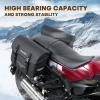 WILD HEART Motorcycle saddlebags Waterproof Bag Retro Tail Bag 20L(10L*2) for Sportster Softtail Dyna Road King no Need for Rain Cover