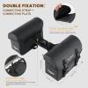 WILD HEART Motorcycle saddlebags Waterproof Bag Retro Tail Bag 20L(10L*2) for Sportster Softtail Dyna Road King no Need for Rain Cover
