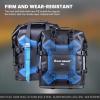 WILD HEART Motorcycle side bag stainless steel suspension waterproof bag Saddlebags 20L/25L waterproof Pianner Bag wear-resistant general-purpose Bike accessories (Black, 25L One Pack)(Black TPU)