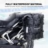 WILD HEART Motorcycle side bag stainless steel suspension waterproof bag Saddlebags 20L/25L waterproof Pianner Bag wear-resistant general-purpose Bike accessories (Black, 25L One Pack)(Black)