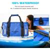WILD HEART Waterproof Bag Duffel Bag 20L 30L 40L with Welded Seams Shoulder Straps, Mesh Pocket for Kayaking, Camping, Boating,Bicycle,Motorcycle(blue)