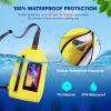 WILD HEART Waterproof Chest Sling Bag Pouch Fashion Diving Swimming Pool Beach Underwater Pouch Case Fully Waterproof Sea Fishing Diving Large Capacity Lightweight Bag(yellow)
