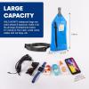 WILD HEART Waterproof Chest Sling Bag Pouch Fashion Diving Swimming Pool Beach Underwater Pouch Case Fully Waterproof Sea Fishing Diving Large Capacity Lightweight Bag(blue)