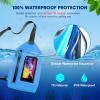 WILD HEART Waterproof Chest Sling Bag Pouch Fashion Diving Swimming Pool Beach Underwater Pouch Case Fully Waterproof Sea Fishing Diving Large Capacity Lightweight Bag(blue)