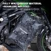 WILD HEART Waterproof Crash Bar Bags 6L/8L/15L Motorcycle Bag used as Motorcycle Luggage Sissy Bar Back Seat Saddle Rack Rear Fender Pouch Dirt Bike Gear Side Tool Bag Pack for moto ATV(15L PVC black)