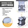 WILD HEART Waterproof Crash Bar Bags 6L/8L/15L Motorcycle Bag used as Motorcycle Luggage Sissy Bar Back Seat Saddle Rack Rear Fender Pouch Dirt Bike Gear Side Tool Bag Pack for moto ATV(grey)
