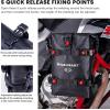 WILD HEART Waterproof Crash Bar Bags 6L/8L/15L Motorcycle Bag used as Motorcycle Luggage Sissy Bar Back Seat Saddle Rack Rear Fender Pouch Dirt Bike Gear Side Tool Bag Pack for moto ATV(6L TPU black)