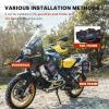 WILD HEART Waterproof Crash Bar Bags 6L/8L/15L Motorcycle Bag used as Motorcycle Luggage Sissy Bar Back Seat Saddle Rack Rear Fender Pouch Dirt Bike Gear Side Tool Bag Pack for moto ATV(6L PVC black)