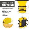 WILD HEART Waterproof Crash Bar Bags 6L/8L/15L Motorcycle Bag used as Motorcycle Luggage Sissy Bar Back Seat Saddle Rack Rear Fender Pouch Dirt Bike Gear Side Tool Bag Pack for moto ATV(8L yellow)