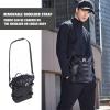 WILD HEART Waterproof Crash Bar Bags 6L/8L/15L Motorcycle Bag used as Motorcycle Luggage Sissy Bar Back Seat Saddle Rack Rear Fender Pouch Dirt Bike Gear Side Tool Bag Pack for moto ATV(black)
