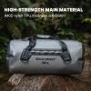 WILD HEART Waterproof Dry Duffel Bag Airtight TPU Dry Bag for Motorcycle, Kayaking, Rafting, Skiing, Travel, Hiking, Camping…(Grey 70L add outside pocket)