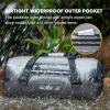 WILD HEART Waterproof Dry Duffel Bag Airtight TPU Dry Bag for Motorcycle, Kayaking, Rafting, Skiing, Travel, Hiking, Camping…(Grey 70L add outside pocket)