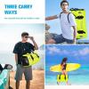WILD HEART Waterproof Motorcycle Duffel Bag PVC500D Double-bottom With Rope Straps and Inner Pocket 40L 66L 100L for Kayaking, Camping, Boating,Motorcycle(66L Autumn Leaves)