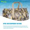 WILD HEART Waterproof Motorcycle Duffel Bag PVC500D Double-bottom With Rope Straps and Inner Pocket 40L 66L 100L for Kayaking, Camping, Boating,Motorcycle(66L Autumn Leaves)