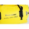 WILD HEART Waterproof Motorcycle Duffel Bag PVC500D Double-bottom With Rope Straps and Inner Pocket 40L 66L 100L for Kayaking, Camping, Boating,Motorcycle(100L Yellow without double bottom)