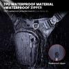 WILD HEART Waterproof Motorcycle Thigh Bag, Versatile Chest/Leg/Tool/Shoulder/Messenger/Waist Bag TPU with Rope for Outdoor Activities (Black)(Black)