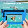 WILD HEART Waterproof Waist Bag IPX8 with Adjustable Waist belt Screen Touchable Dry Bag Double Inner Pocket for Swimming Diving Floating Rafting Boating(blue)
